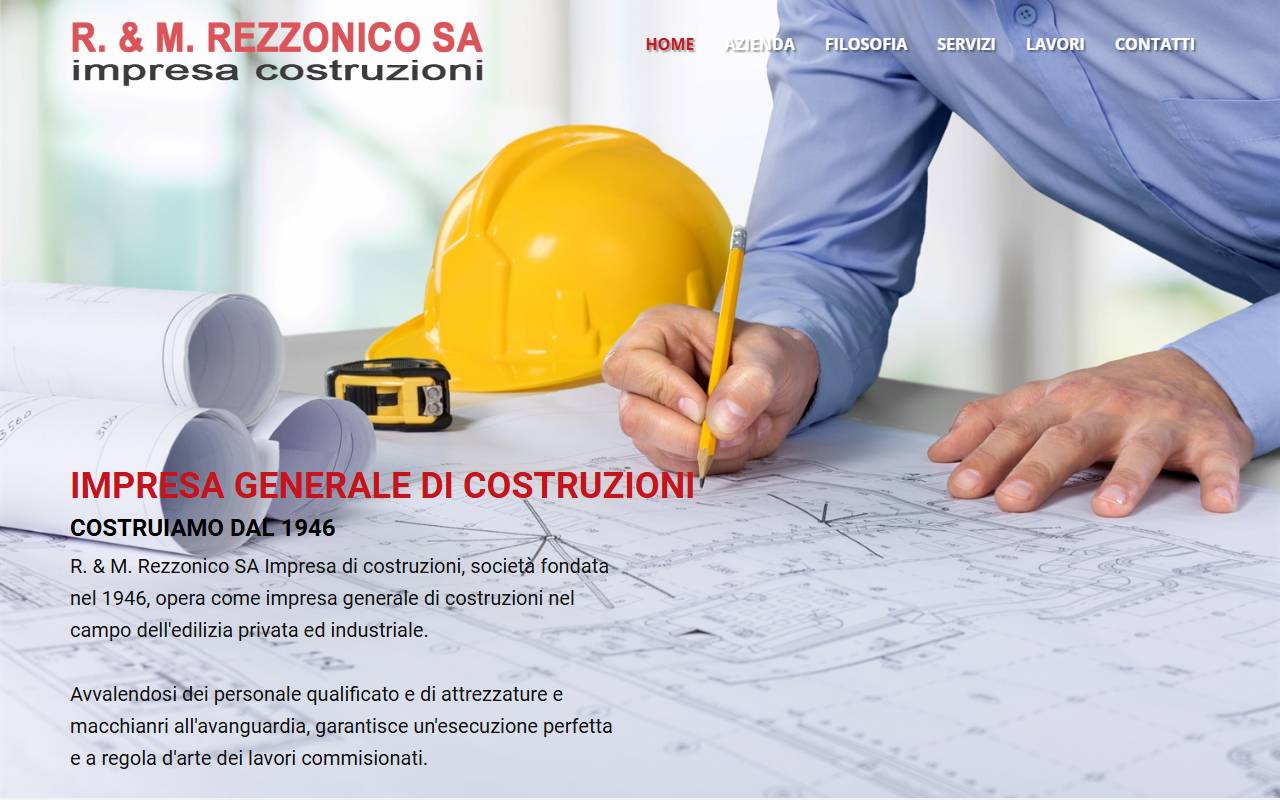 Anteprima del sito: R. & M. Rezzonico SA