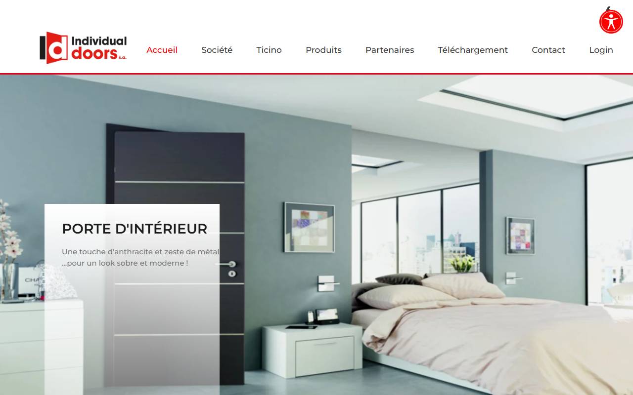 Anteprima del sito: I.D. Individual Doors SA