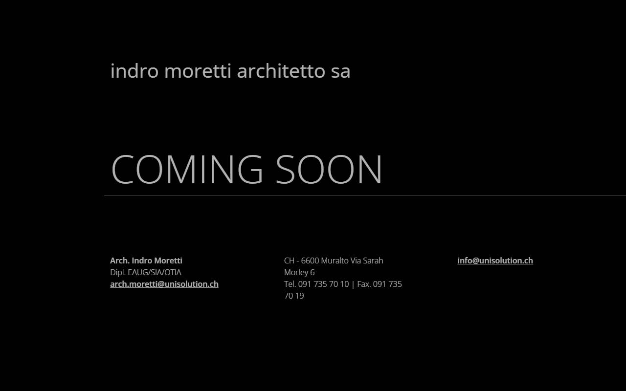 Anteprima del sito: Indro Moretti Architetto SA