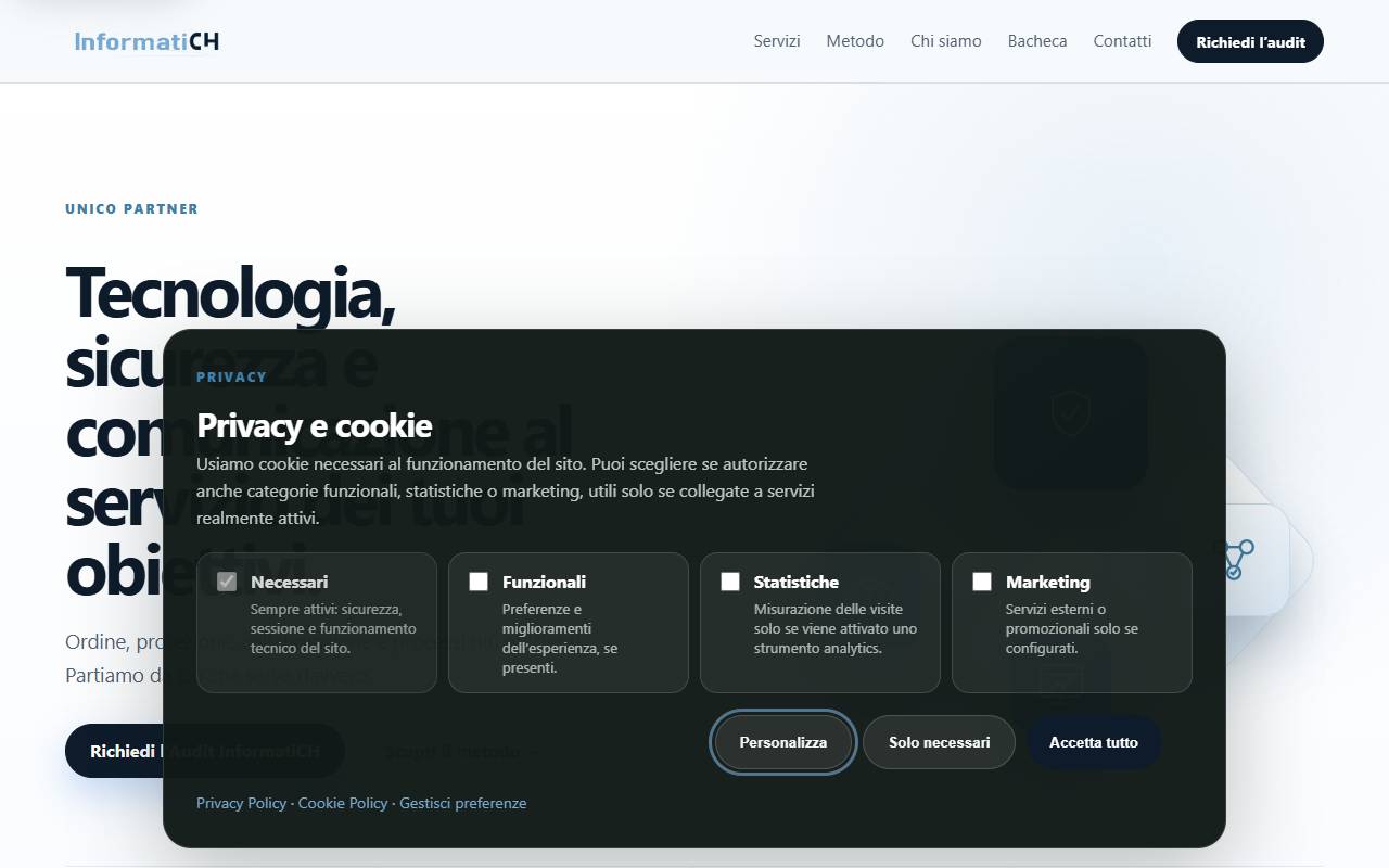 Anteprima del sito: InformatiCH Sagl