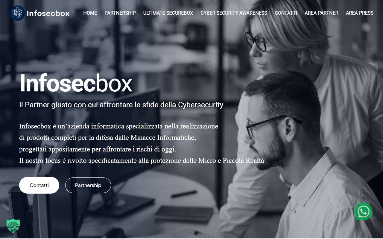 Anteprima del sito: Infosecbox SA