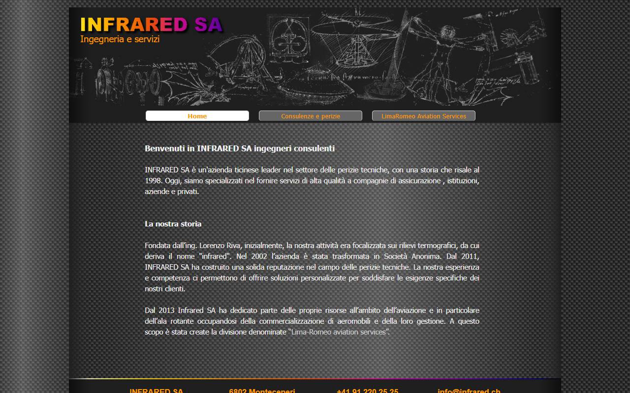 Anteprima del sito: INFRARED SA