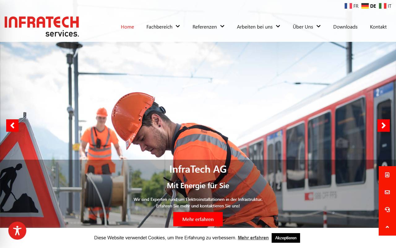 Anteprima del sito: InfraTech Cosmo SA
