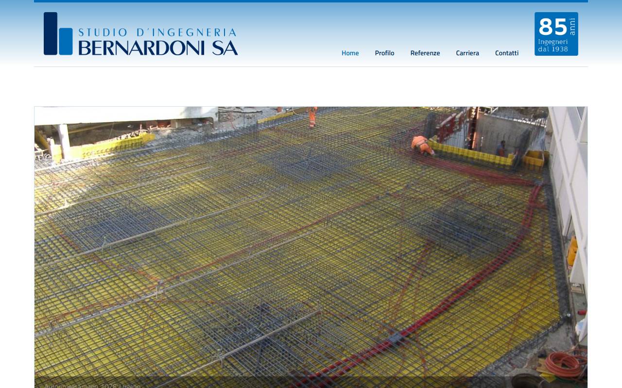 Anteprima del sito: Studio d'Ingegneria Bernardoni SA