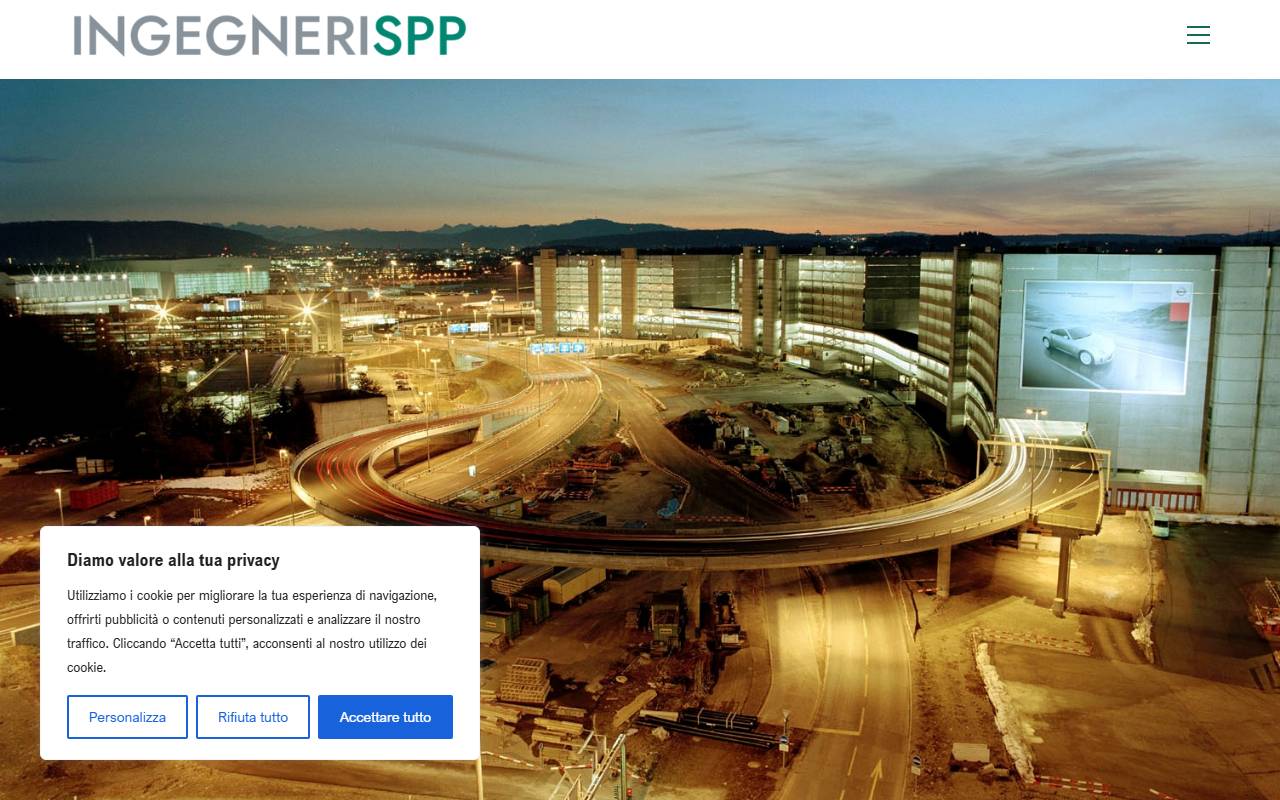 Anteprima del sito: INGEGNERI SPP SA, Succursale di Lugano