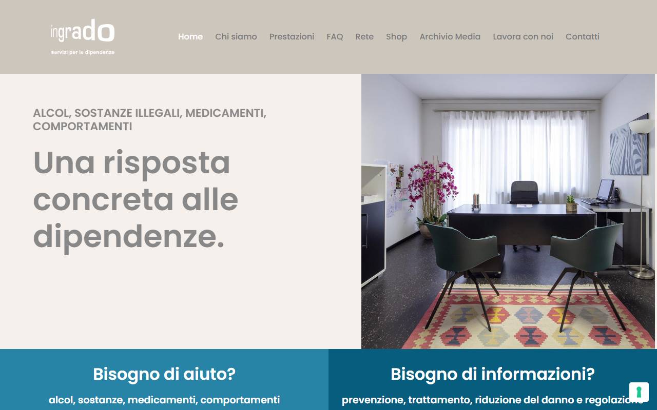 Anteprima del sito: INGRADO-Servizi per le dipendenze