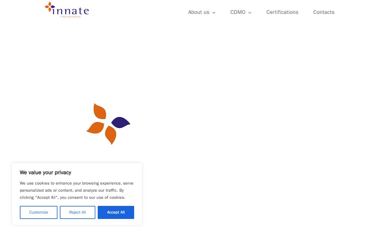 Anteprima del sito: Innate Swiss SA