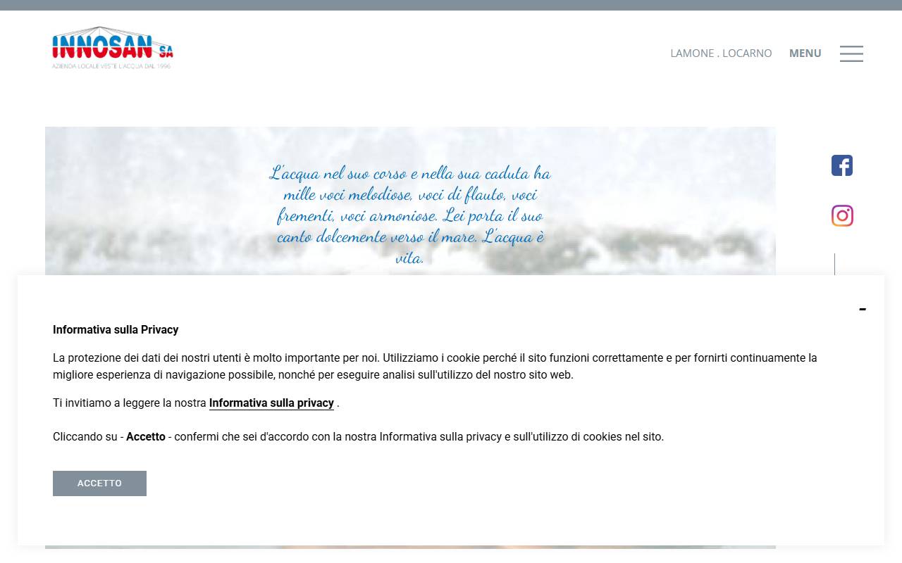 Anteprima del sito: Innosan SA
