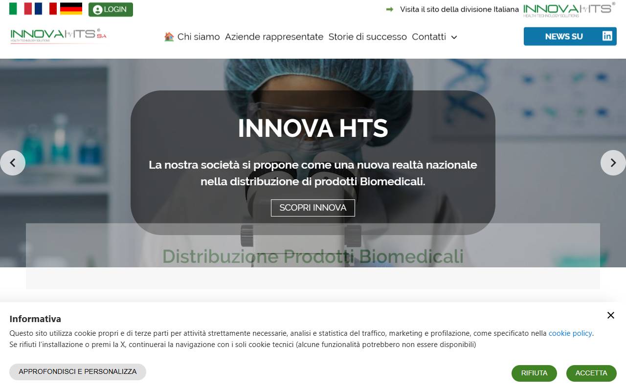 Anteprima del sito: INNOVA HTS SA