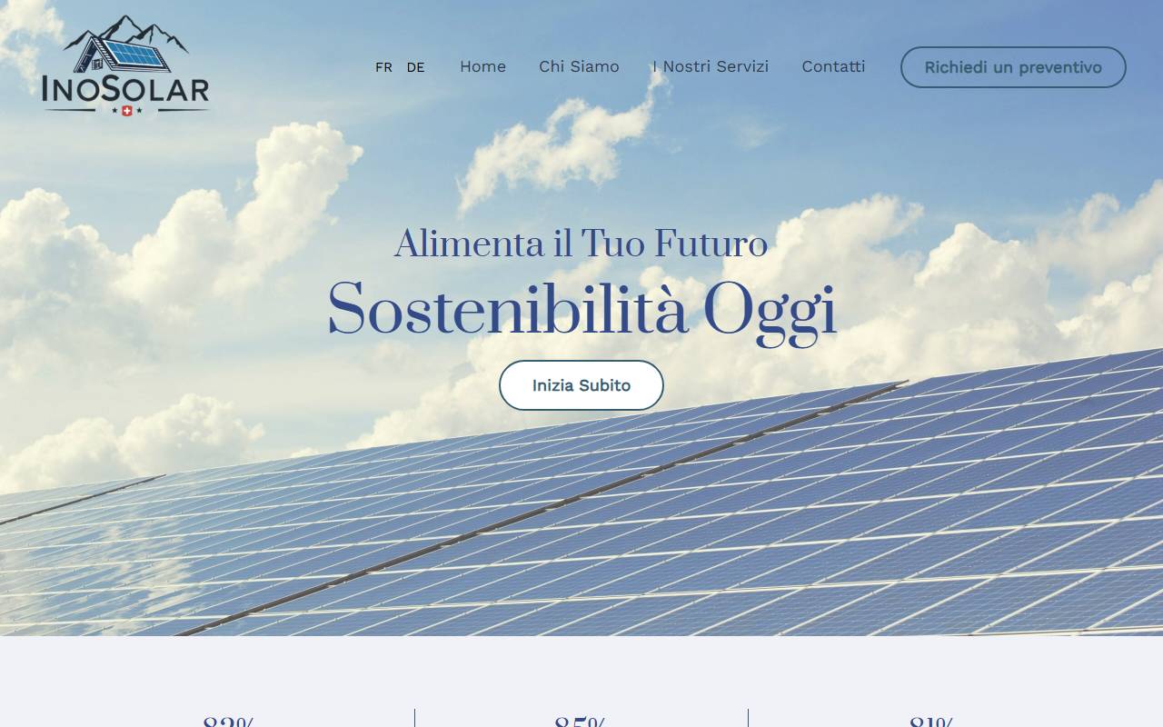 Anteprima del sito: InoSolar Sagl