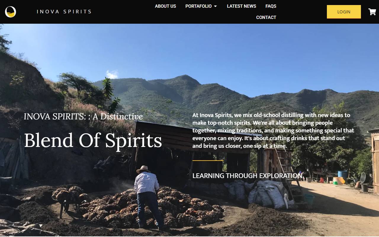 Anteprima del sito: Inova Global Spirits Brands Exp. & Imp. SA