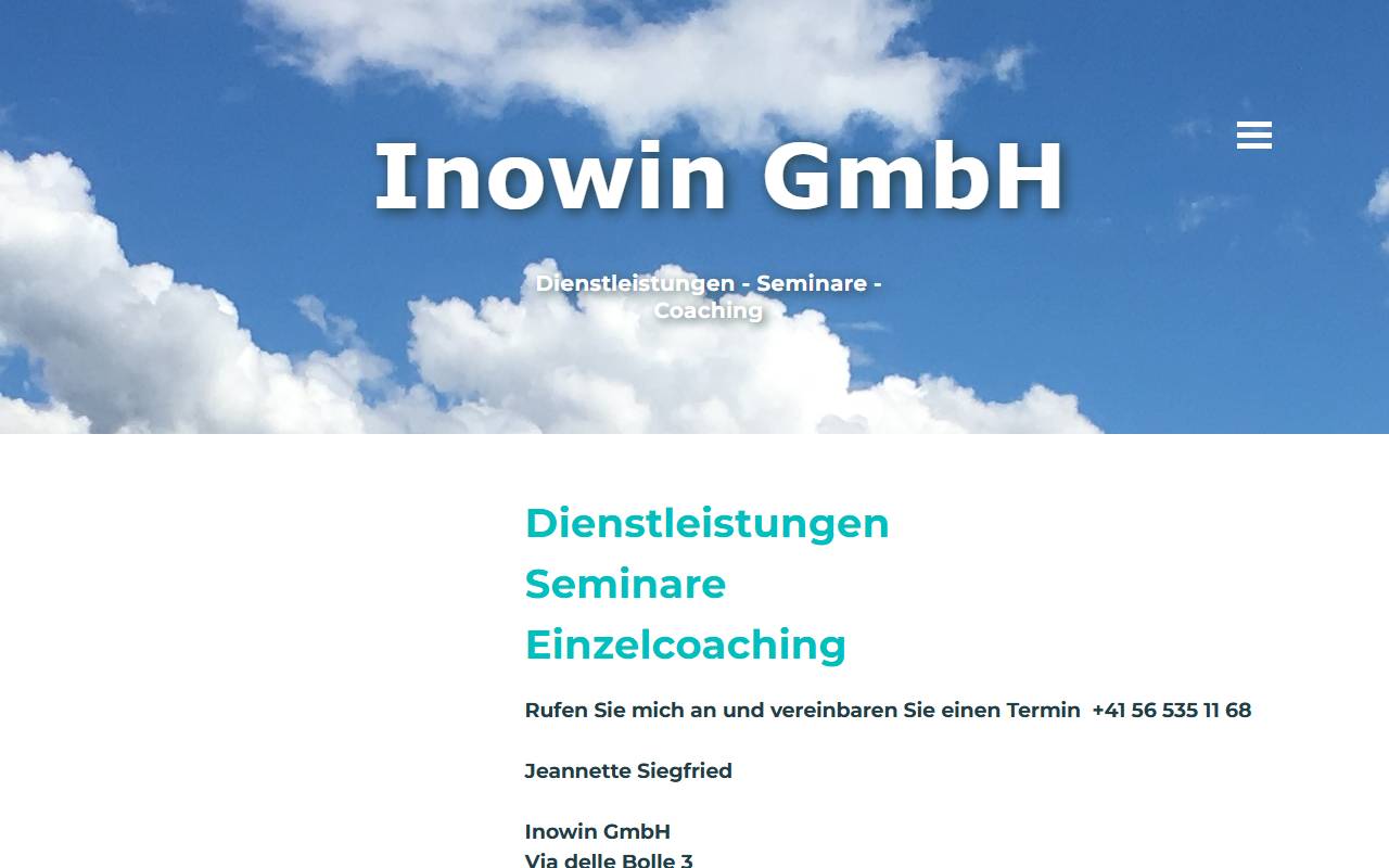 Anteprima del sito: Inowin GmbH