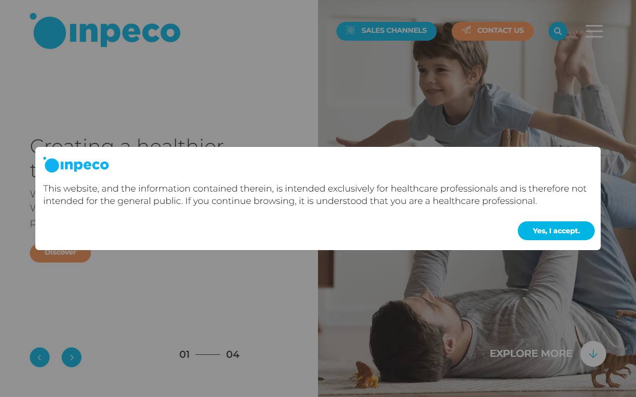 Anteprima del sito: Inpeco SA