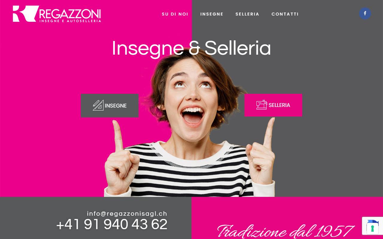 Anteprima del sito: REGAZZONI INSEGNE E AUTO SELLERIA SAGL