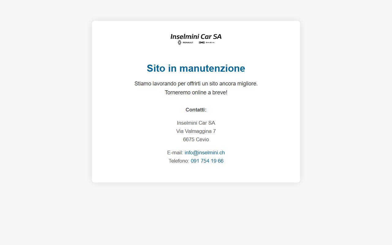 Anteprima del sito: INSELMINI CAR SA