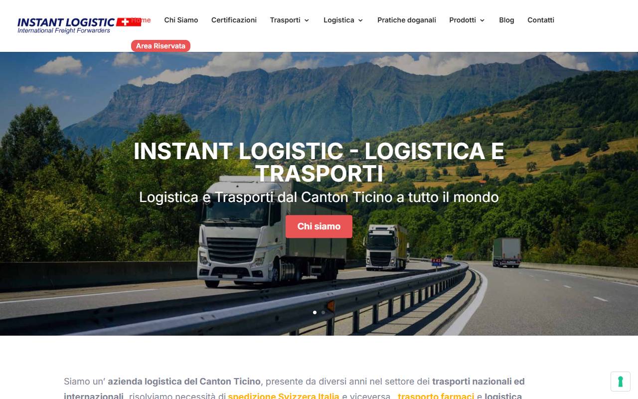 Anteprima del sito: Instant Logistic SA