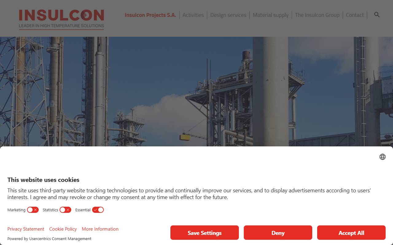 Anteprima del sito: Insulcon Projects SA