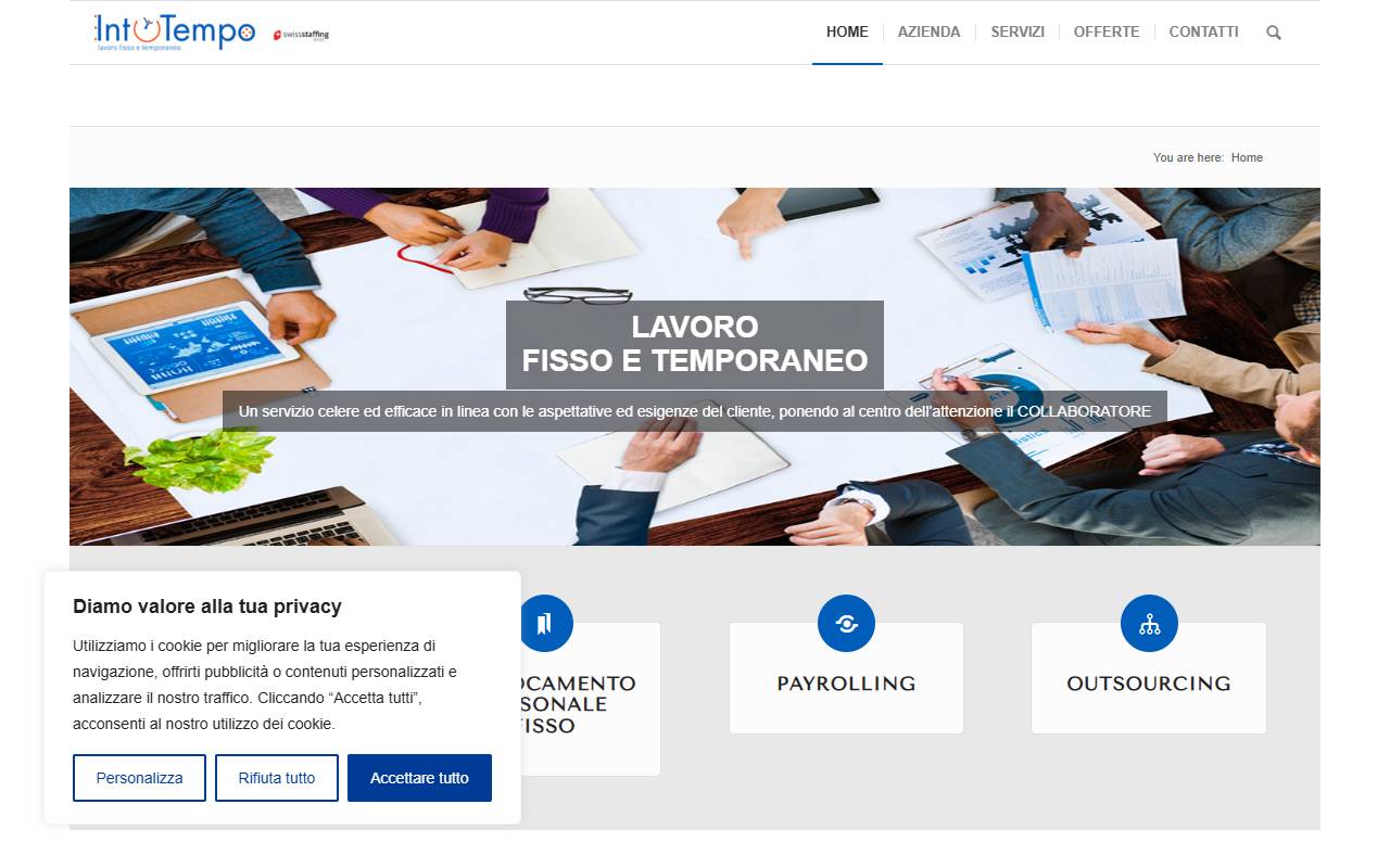 Anteprima del sito: Int-Tempo SA