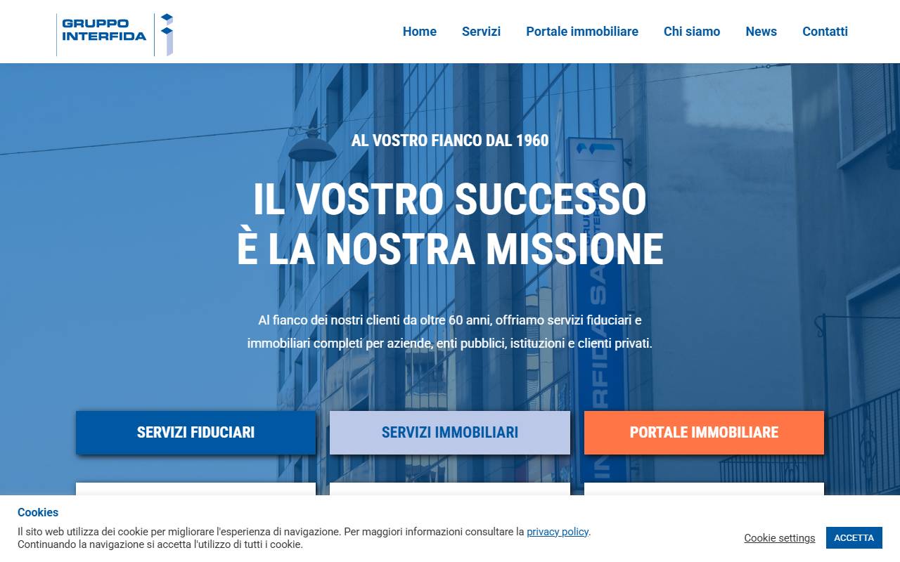 Anteprima del sito: Interfida Holding SA