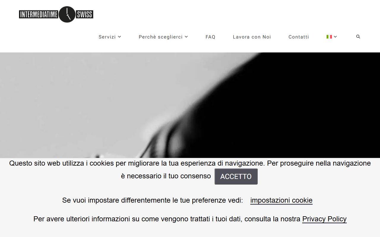 Anteprima del sito: INTERMEDIATIME SWISS Sagl