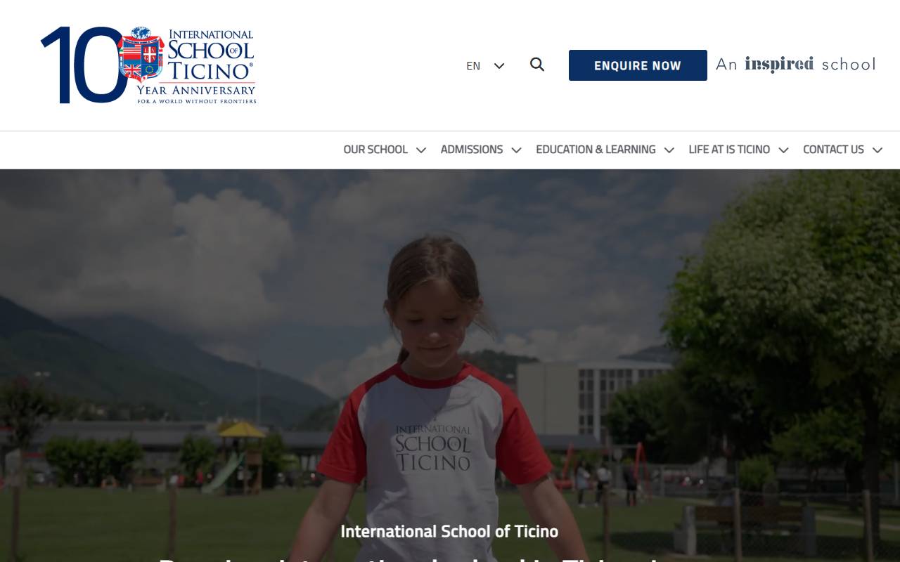 Anteprima del sito: International School of Ticino SA
