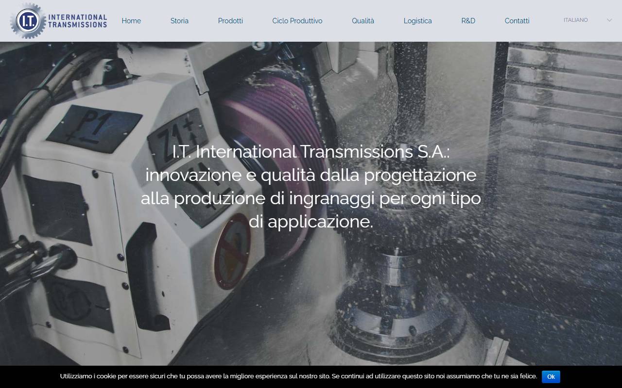 Anteprima del sito: I.T. INTERNATIONAL TRANSMISSIONS SA