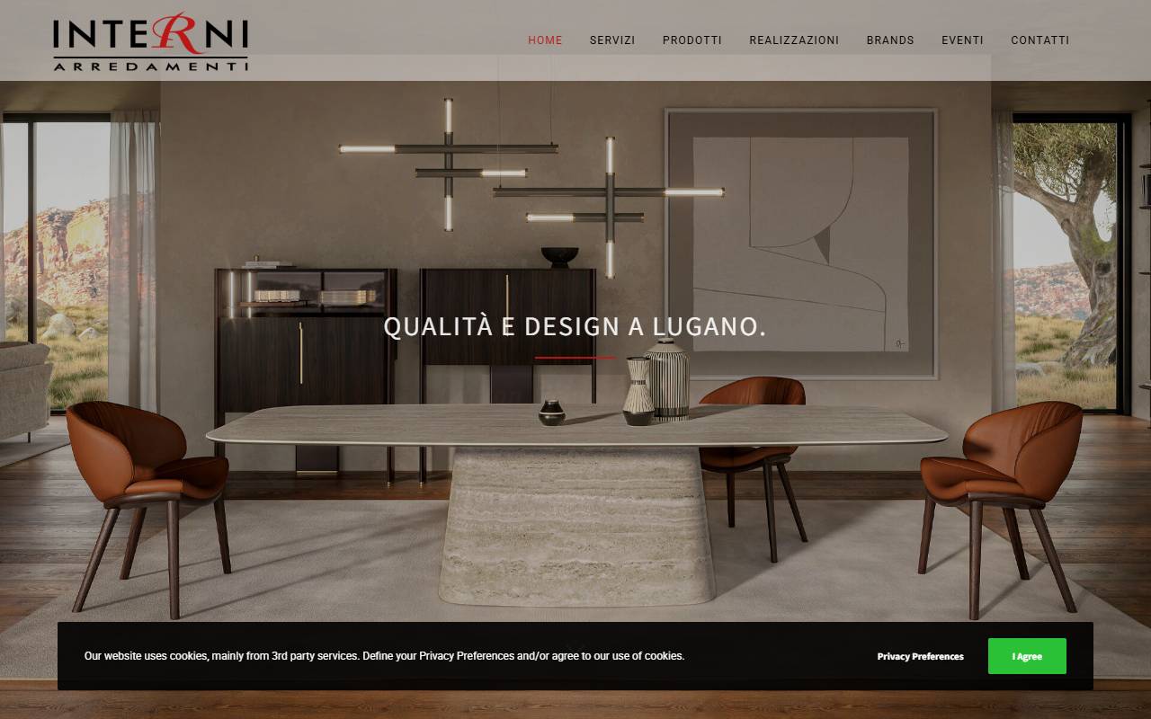 Anteprima del sito: Interni Arredamenti SA