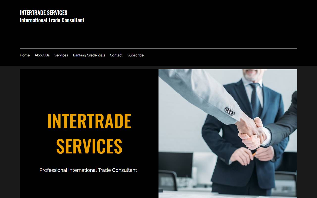 Anteprima del sito: Inter Trade Services Sagl