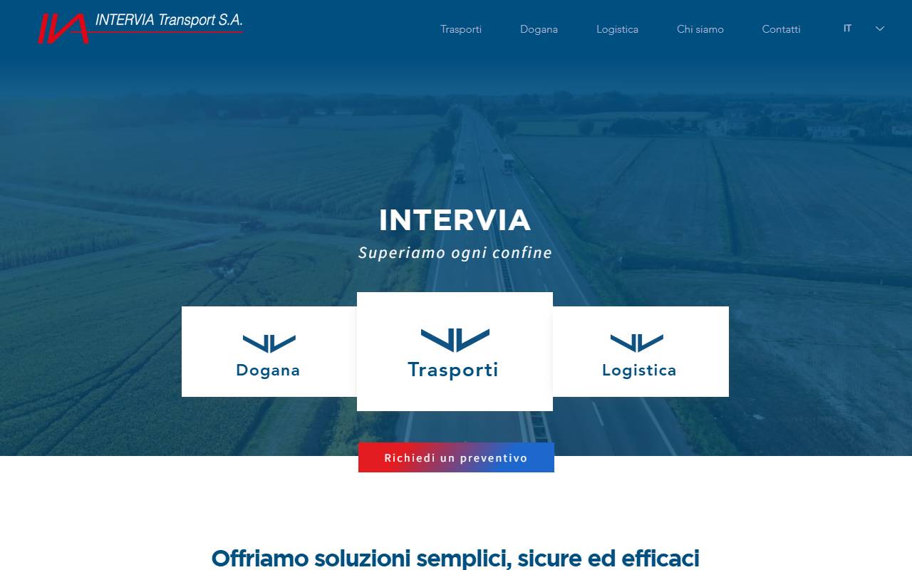 Anteprima del sito: Intervia Transport SA