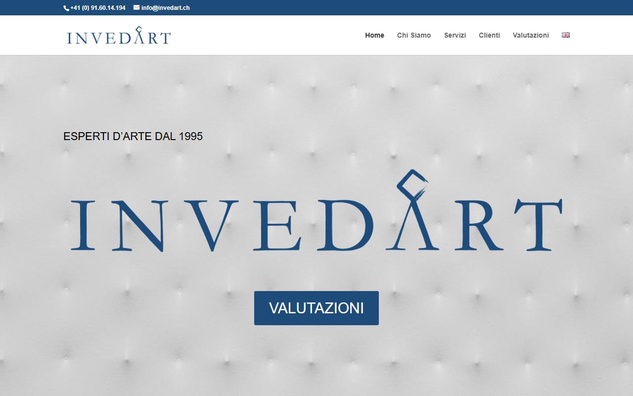 Anteprima del sito: INVEDART SAGL
