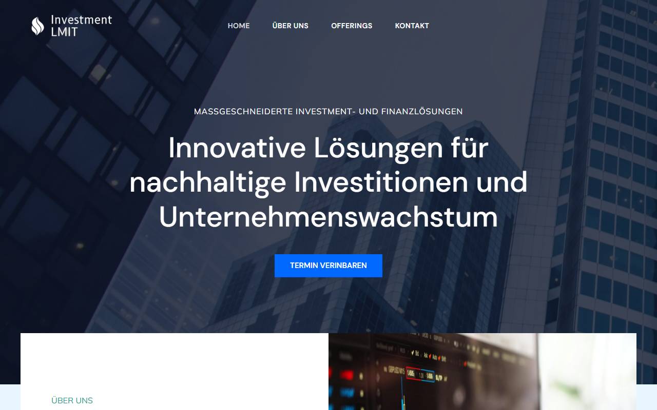Anteprima del sito: Investment LMIT SA