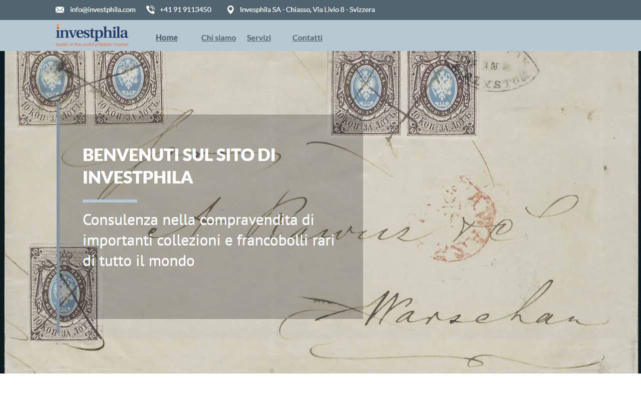 Anteprima del sito: INVESTPHILA SA