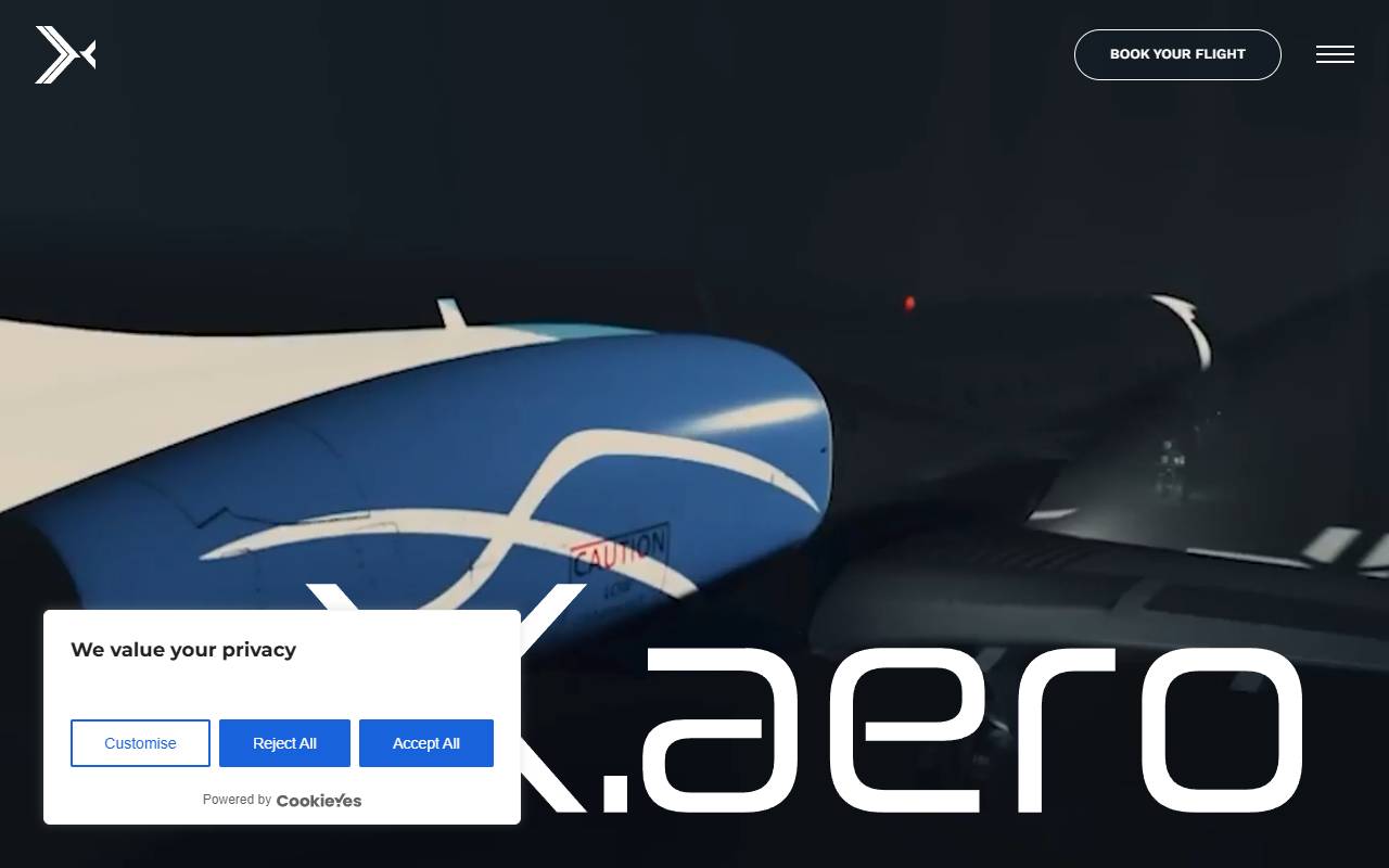 Anteprima del sito: inX.aero SA