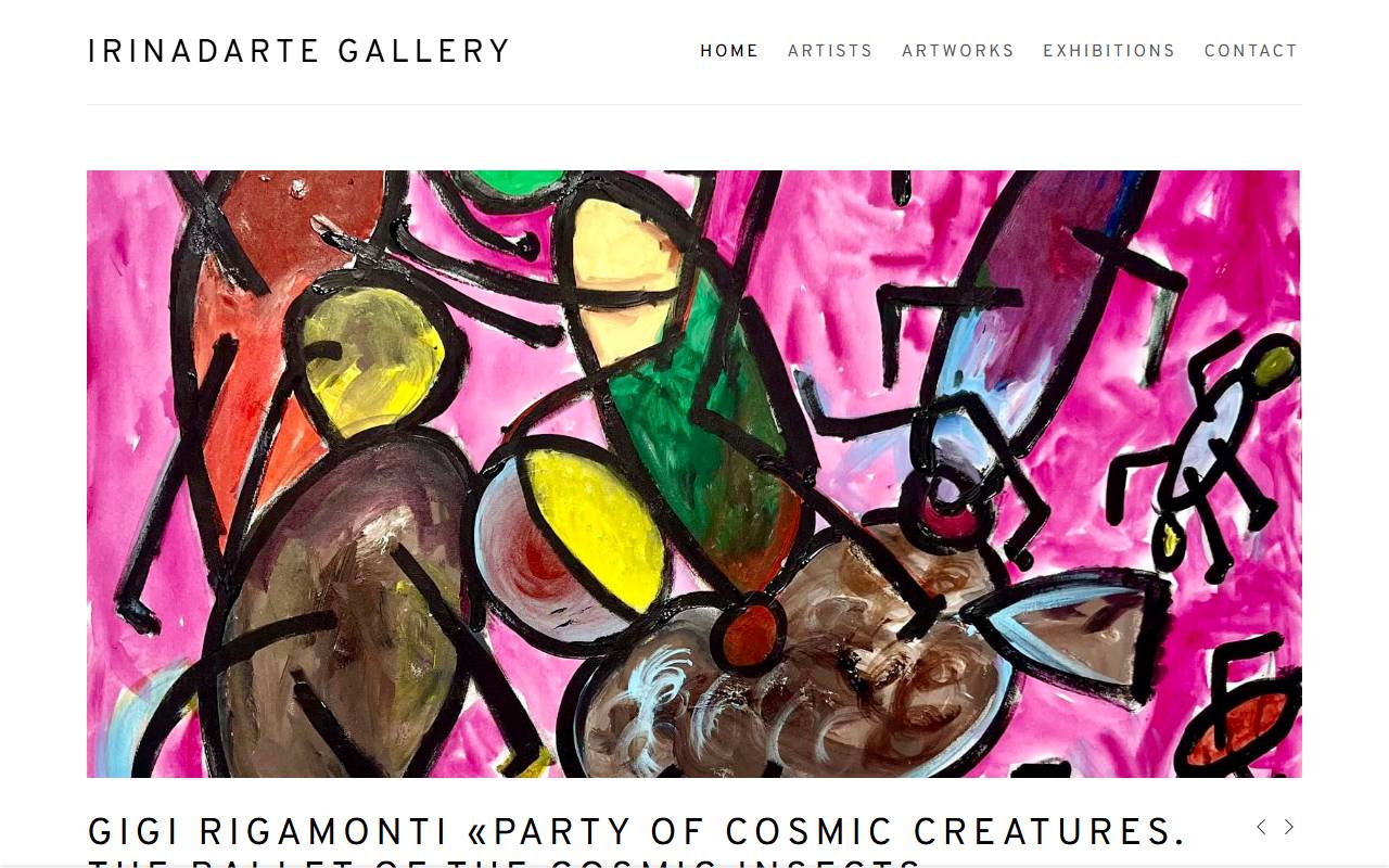 Anteprima del sito: IRINADARTE Gallery Sagl