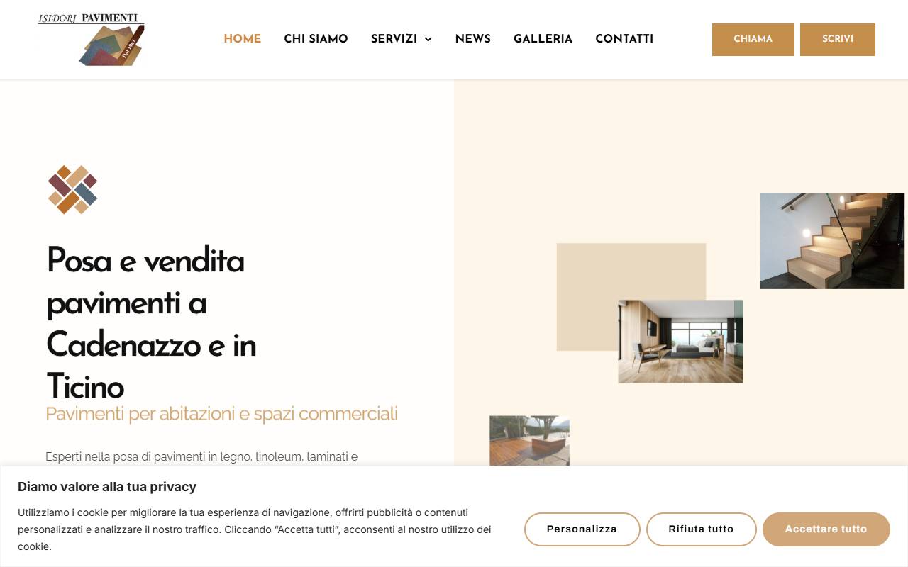 Anteprima del sito: Isidori pavimenti