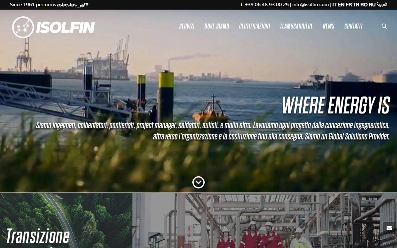 Anteprima del sito: Isolfin Holding SA