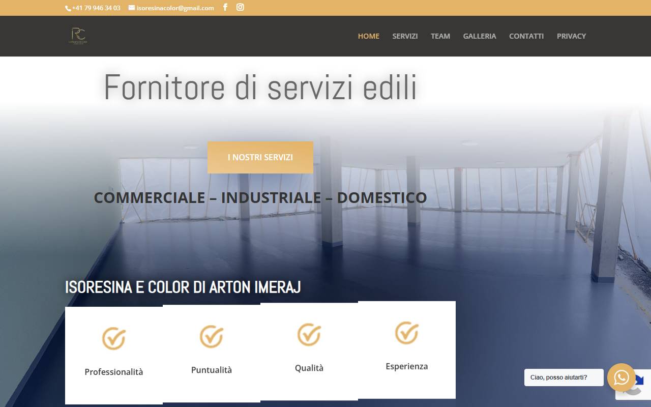 Anteprima del sito: IsoResina & Color di Arton Imeraj