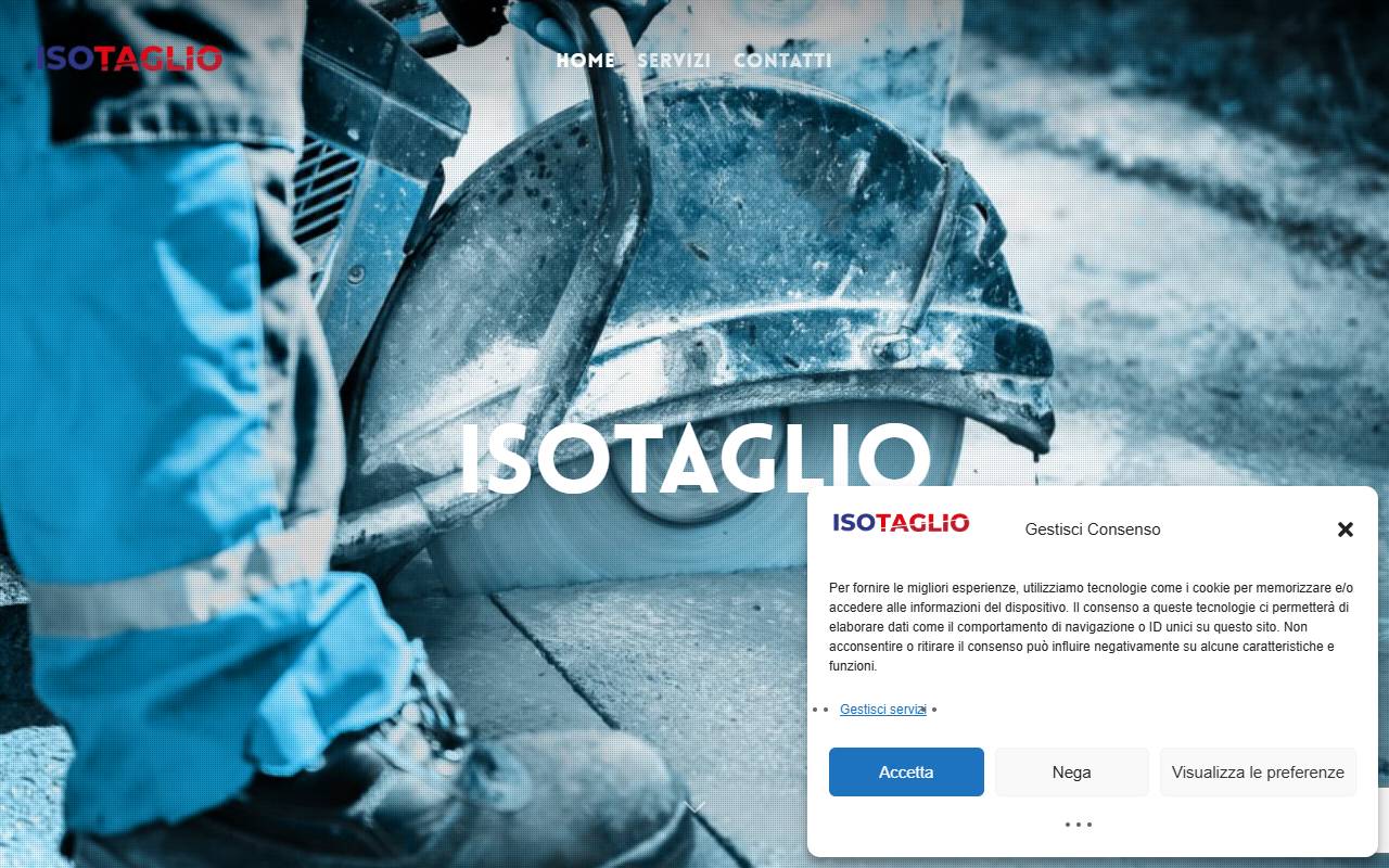Anteprima del sito: Isotaglio Sagl