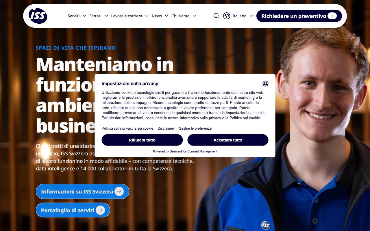 Anteprima del sito: ISS Facility Services AG