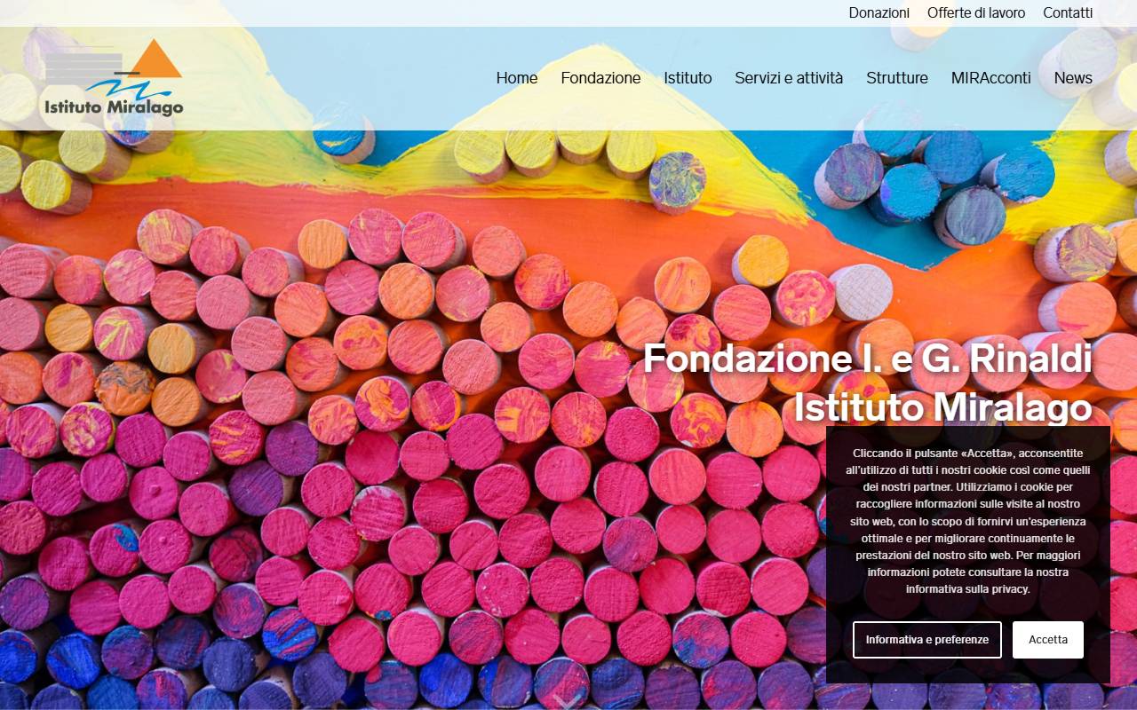 Anteprima del sito: Fondazione Famiglia Ireneo e Giovanna Rinaldi