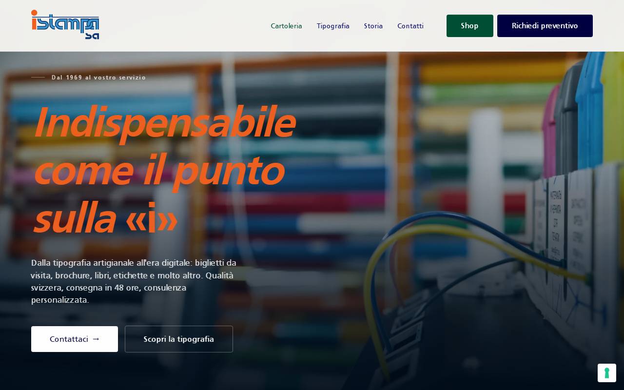 Anteprima del sito: Istampa SA