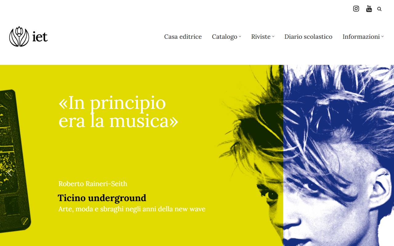 Anteprima del sito: IET Istituto Editoriale Ticinese SA