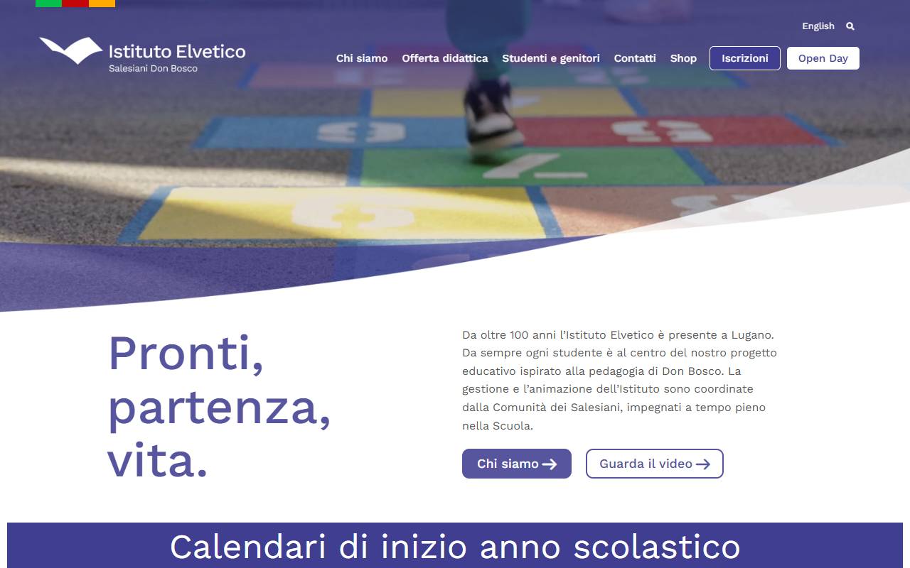 Anteprima del sito: Fondazione Istituto Elvetico Opera Don Bosco