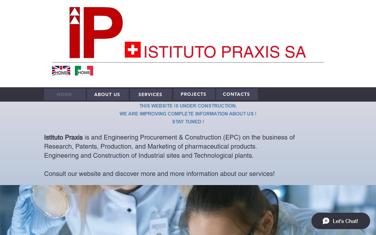 Anteprima del sito: ISTITUTO PRAXIS SA