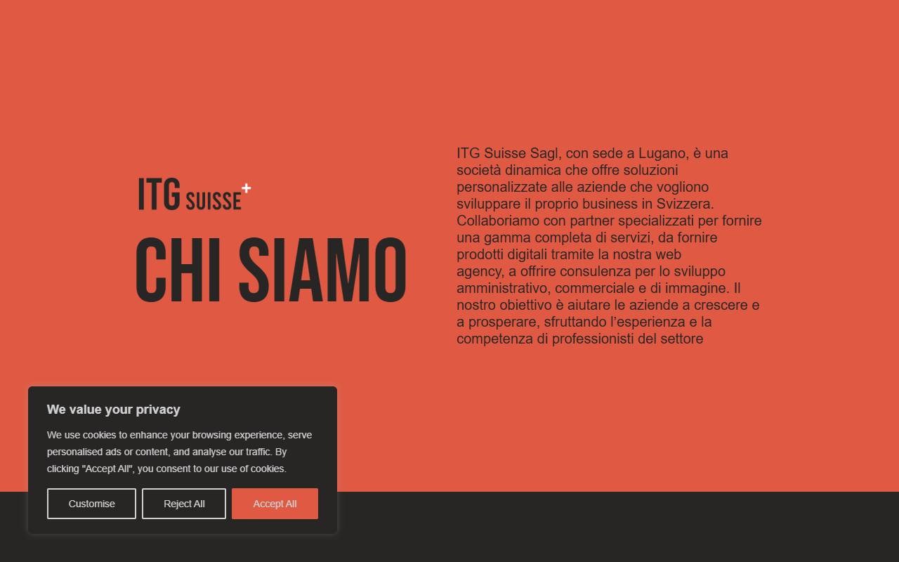 Anteprima del sito: ITG Suisse Sagl