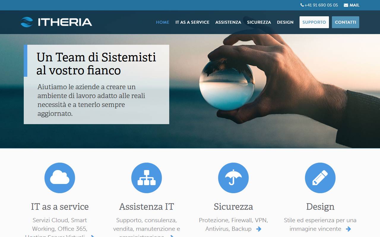 Anteprima del sito: itheria Sagl