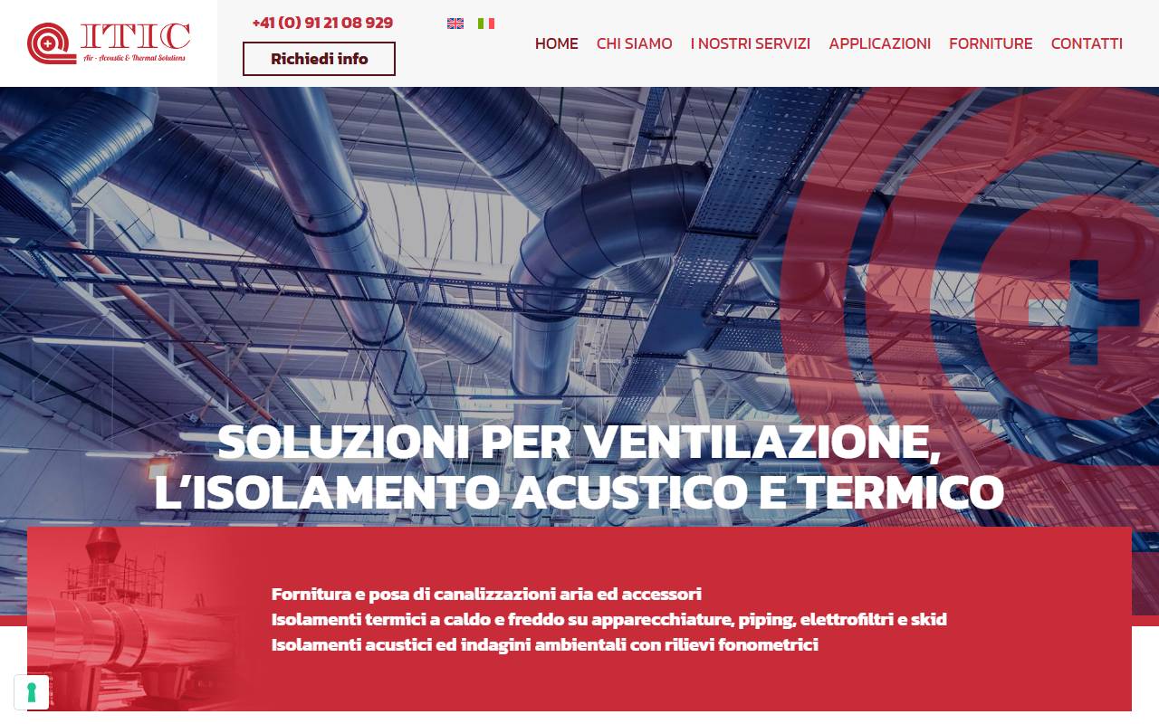 Anteprima del sito: ITIC SWISS SAGL