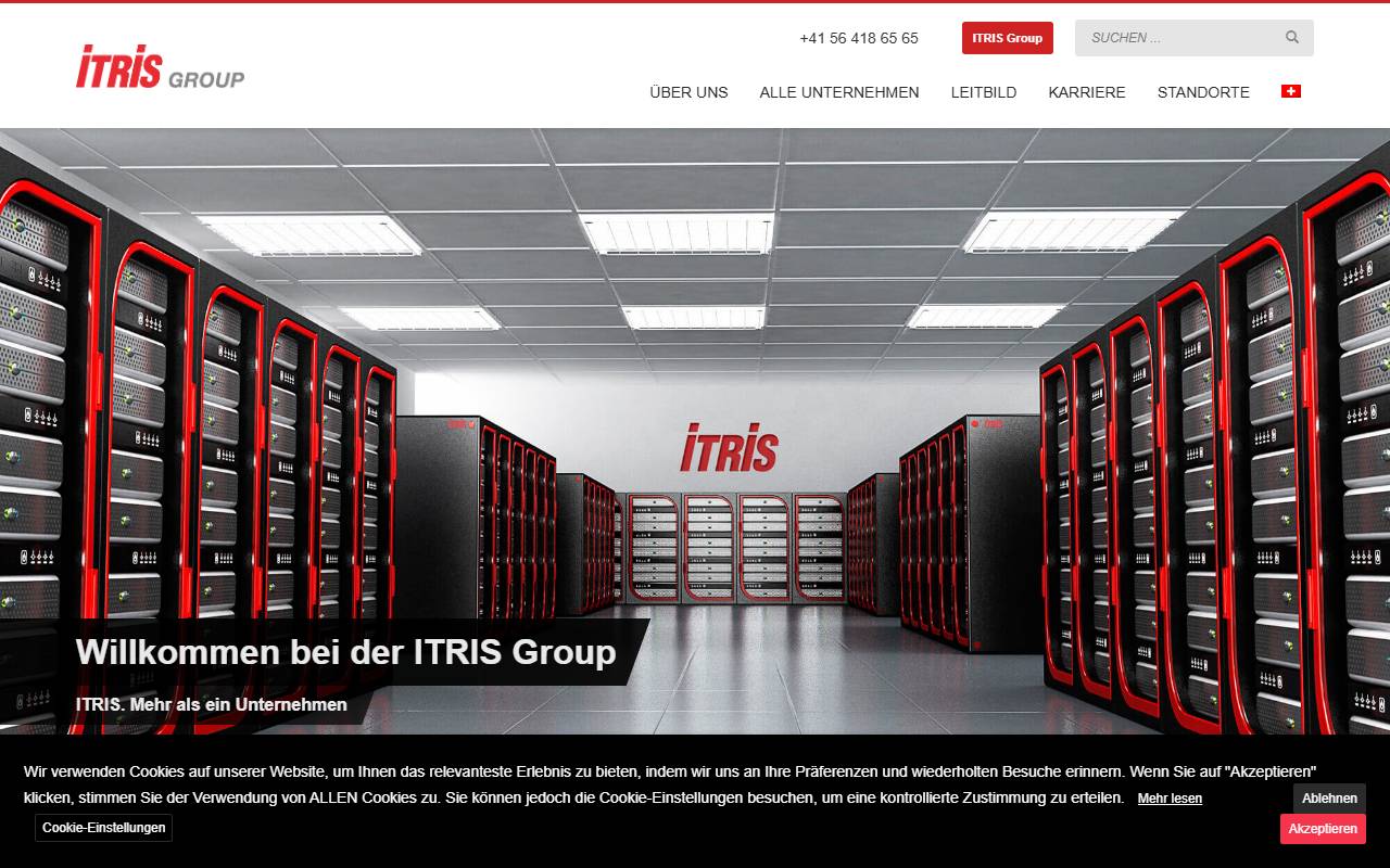 Anteprima del sito: ITRIS Maintenance AG, succursale di Lamone