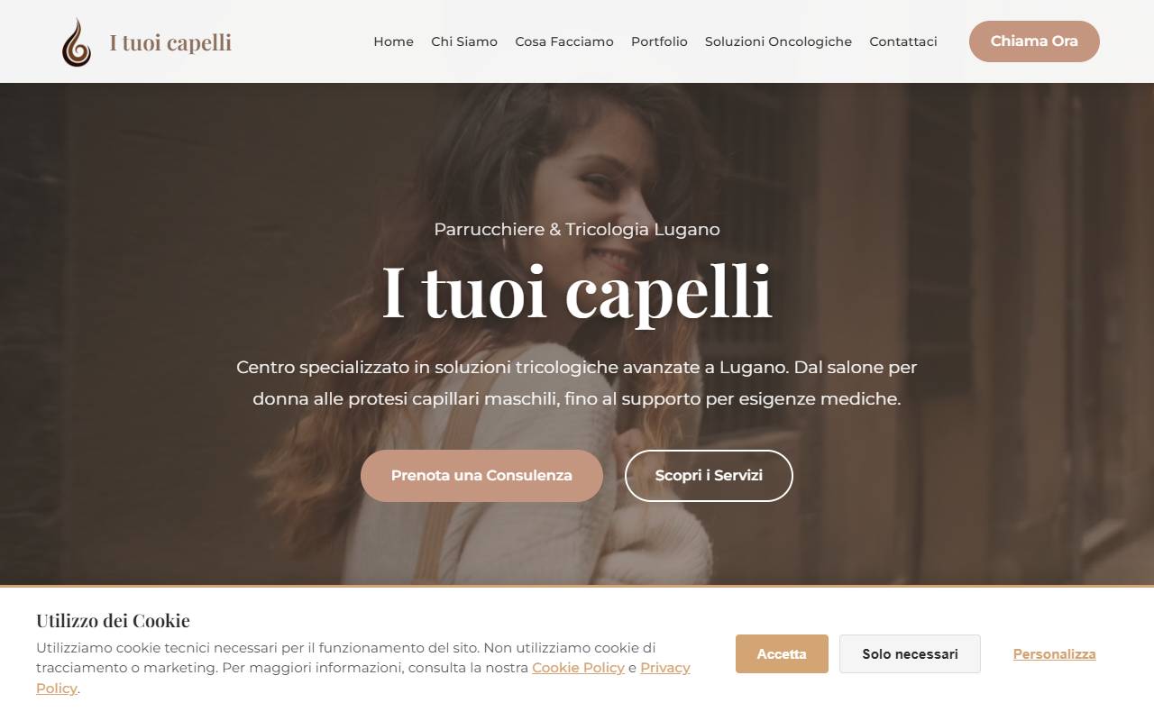 Anteprima del sito: I tuoi capelli Sagl