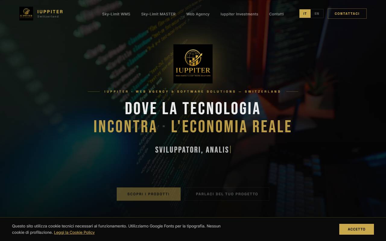 Anteprima del sito: Iuppiter Investments Sagl